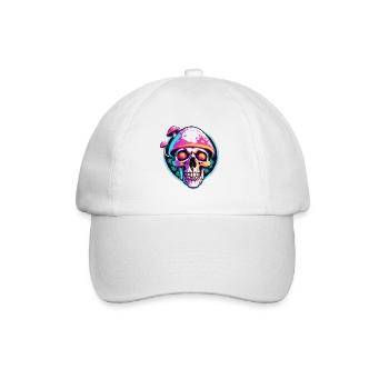 Mushroom / Mushroom / Meadow / Forest / Goa / Psy - Baseball Cap - white/white - Front