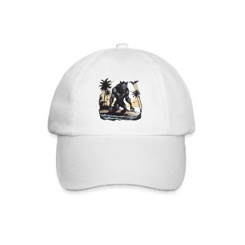 Werwolf / Vollmond / Wesen / Verwandlung / Fluch - Baseballkappe - Weiß/Weiß - Vorne
