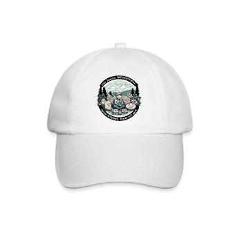 Ich hasse Menschen, aber Steine finde ich gut. - Baseballkappe - Weiß/Weiß - Vorne