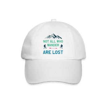 Not All Who Wander All Lost - Baseball Cap - white/white - Front