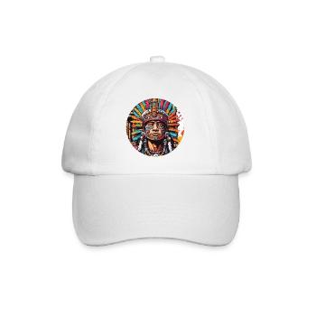Maya / Haute Culture / Pérou / Calendrier Maya / Motif - Casquette classique - blanc/blanc - Devant