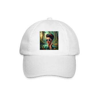 Rockabilly / Pin-up Girl / Girl Power / 50s - Baseball Cap - white/white - Front