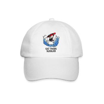 Surfing Kitesurfer Statement Wakeboard Surfboard - Baseball Cap - white/white - Front