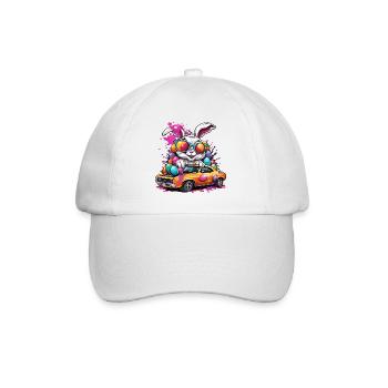 Easter Bunny / Easter / Eggs / Holidays / Easter - Baseball Cap - white/white - Front