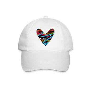 PAAR. ICH HABE GERADE GEHEIRATET. Junggesellinnenabschied. VALENTINSTAG. LIEBE. - Baseballkappe - Weiß/Weiß - Vorne