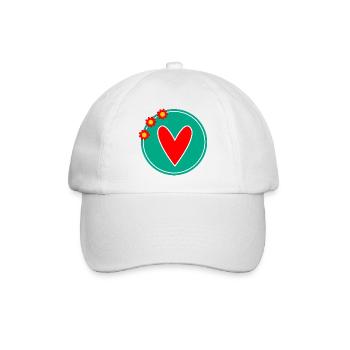 VALENTINE'S DAY. Bachelorette party. I LOVE YOU. I LOVE YOU. LOVE - Baseball Cap - white/white - Front
