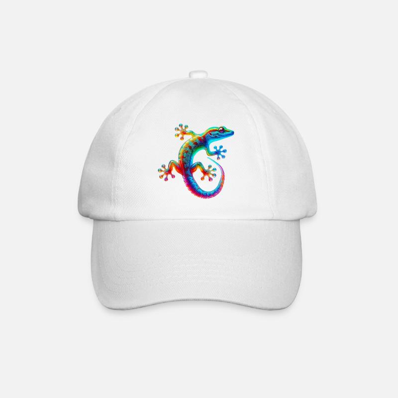 Gecko - Baseballkappe - Weiß/Weiß
