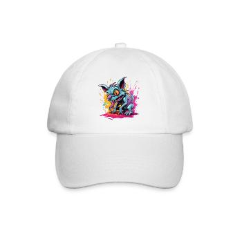 Chupacabra / Sucking Creature / Monster /Spain - Baseball Cap - white/white - Front
