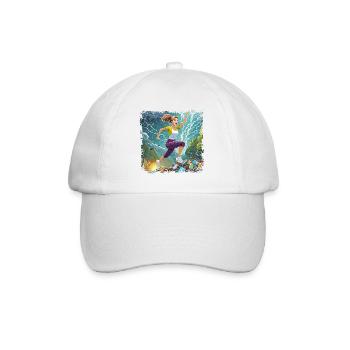 Femme sautant par-dessus beaucoup d’ordures - Casquette classique - blanc/blanc - Devant