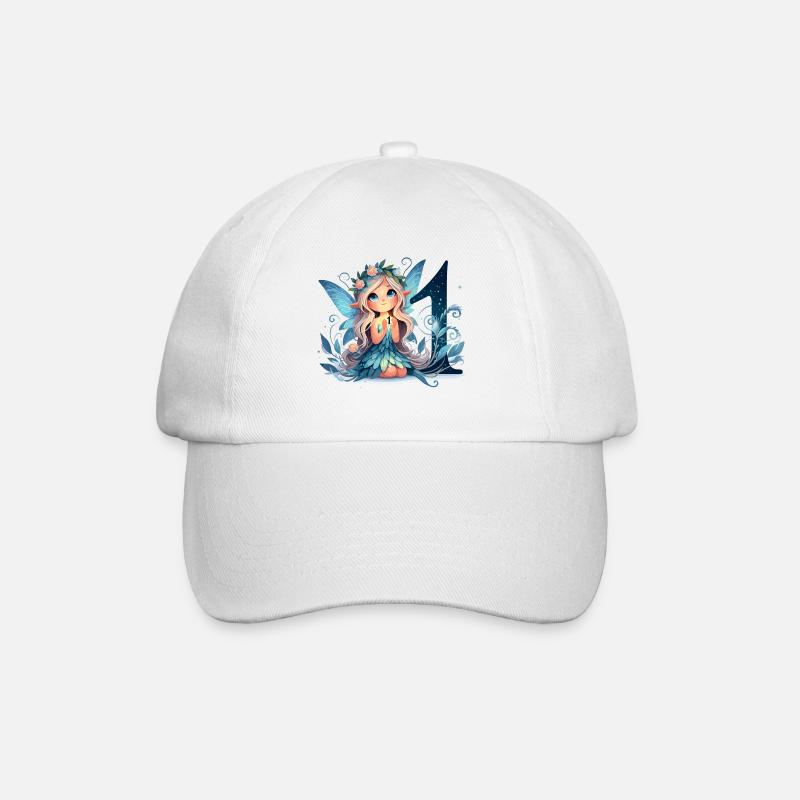 Cadeau d’anniversaire 11 ans fée elfe - Casquette classique - blanc/blanc