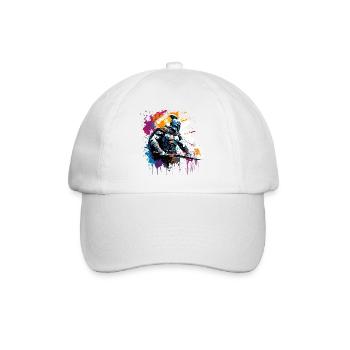 Spartan / Warrior / Fighter / Ancient / Sparta - Baseball Cap - white/white - Front