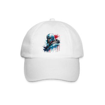 Spartiate / Guerrier / Combattant / Ancien / Sparte - Casquette classique - blanc/blanc - Devant