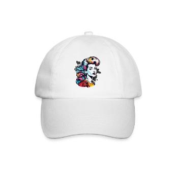 Rockabilly / Pin-up Girl / Girl Power / Années 50 - Casquette classique - blanc/blanc - Devant