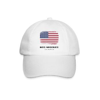 Los Angeles, Californie, États-Unis - Casquette classique - blanc/blanc - Devant