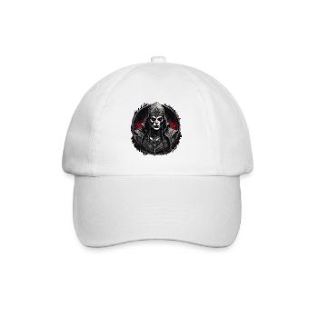 Gothic / Dunkelheit / Mystik / Schatten / Grusel - Baseballkappe - Weiß/Weiß - Vorne