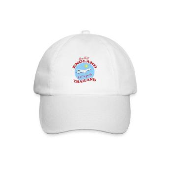 Thailand Travel Farewell Airplane Design - Baseball Cap - white/white - Front
