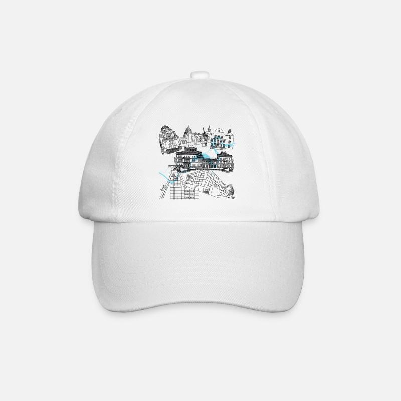 Essener Wahrzeichen - Baseballkappe - Weiß/Weiß