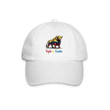 This is the pride of Colombia's flag - Baseball Cap - white/white - Front