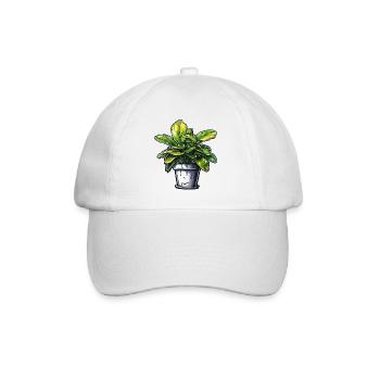 Houseplant / Potted Plant / Decoration / Pot - Baseball Cap - white/white - Front