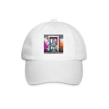 Door / Entrance / Lock / Gate / Front Door / Design - Baseball Cap - white/white - Front