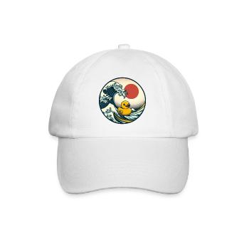 Japanese Duck - Baseball Cap - white/white - Front