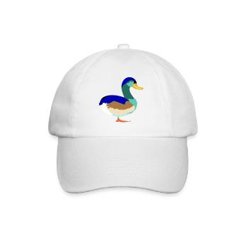 Pretty Colorful Mallard - Baseball Cap - white/white - Front