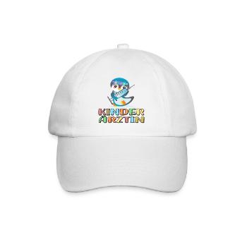 Kinderärztin Medizinerin Kinderheilkunde - PINGUIN - Baseballkappe - Weiß/Weiß - Vorne