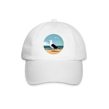 Mouette - Casquette classique - blanc/blanc - Devant