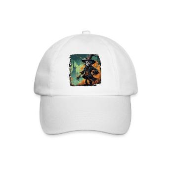 Scarecrow / Harvest Worker / Corn Field / Field - Baseball Cap - white/white - Front