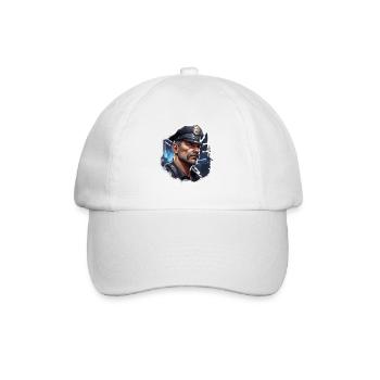 Polizei / Einsatz / Beruf / Job / Einsatzkräfte - Baseballkappe - Weiß/Weiß - Vorne