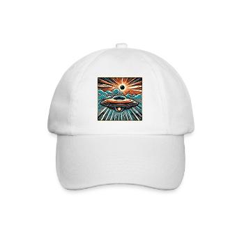 Alien / Spaceship / UFO / Area 51 / All / Mars - Baseball Cap - white/white - Front