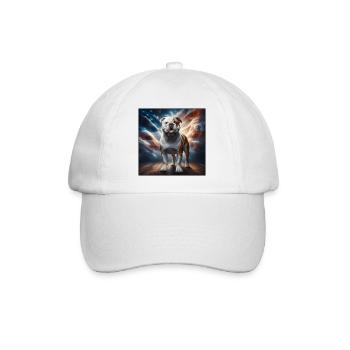 Bulldog - Baseball Cap - white/white - Front
