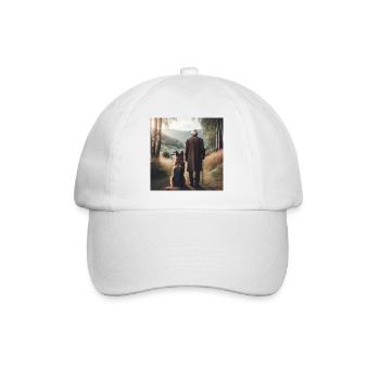 German Shepherd Art - Baseball Cap - white/white - Front