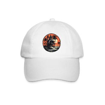 Beach / Island / Vacation / Summer / Sun / Sea - Baseball Cap - white/white - Front
