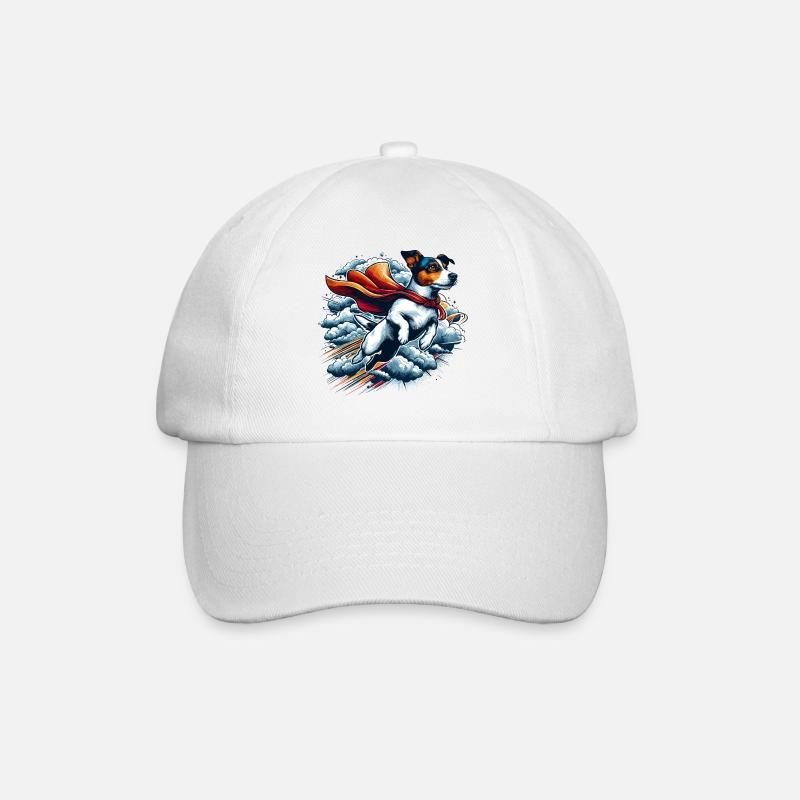 Super Hund Jack Russell Terrier Geschenk - Baseballkappe - Weiß/Weiß