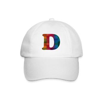Letter D Vintage - Baseball Cap - white/white - Front