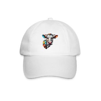 Robot Animal / AI / Mechanized Animals / Comic - Baseball Cap - white/white - Front