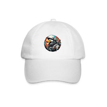 Astronaut / Space / Animal / Duck / Spaceship - Baseball Cap - white/white - Front