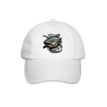 Fisch / Tier / Aquarium / Wasser / Teich / See - Baseballkappe - Weiß/Weiß - Vorne