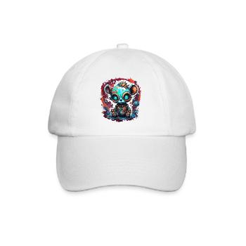 Astronaut / Space / Animal / Bear / Spaceship - Baseball Cap - white/white - Front