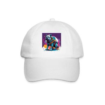 Astronaut / Space / Animal / Dog / Spaceship - Baseball Cap - white/white - Front