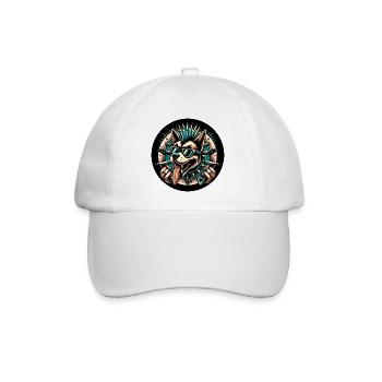 Chien punk - Casquette classique - blanc/blanc - Devant