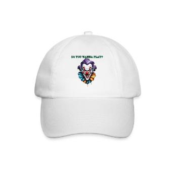 Clown / Circus / Carnival / Carnival / Playful - Baseball Cap - white/white - Front