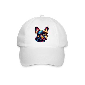Bouledogue français - Casquette classique - blanc/blanc - Devant