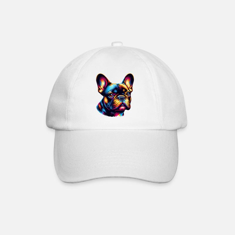 Bouledogue français - Casquette classique - blanc/blanc
