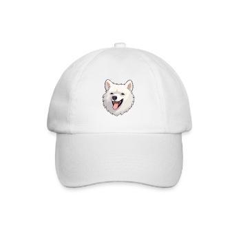Spitz japonais chien race aquarelle dessin animé kawaii - Casquette classique - blanc/blanc - Devant