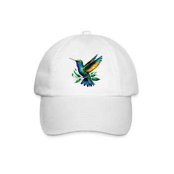 Hummingbird - Baseball Cap - white/white - Front