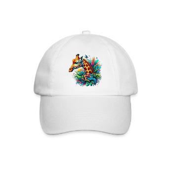 Giraffe - Baseball Cap - white/white - Front