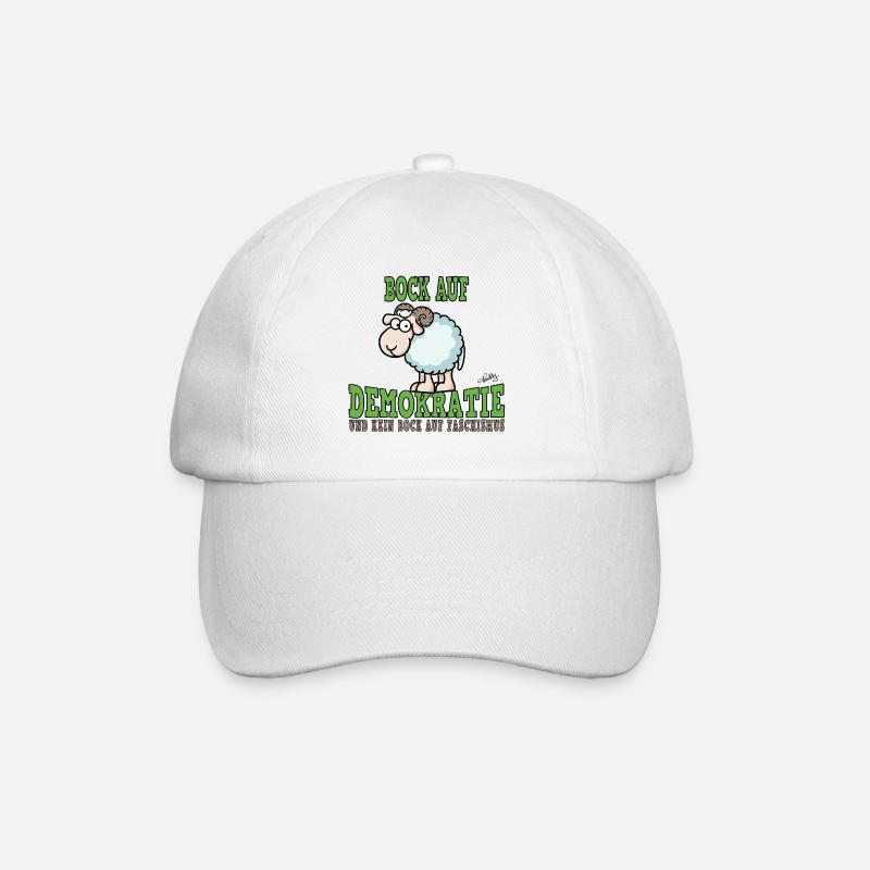 Desire for democracy - Baseball Cap - white/white