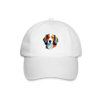 Kooikerhondje chien race aquarelle dessin animé kawaii - Casquette classique - blanc/blanc - Devant